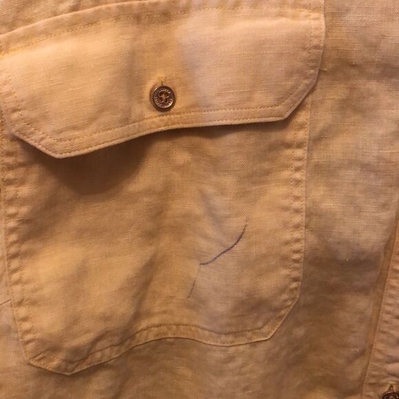 COPY - Yellow Ralph Lauren exclusive plus button down - Picture 2 of 2